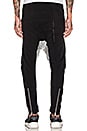 view 3 of 4 PANTALON ENTREJAMBE DESCENDU in Black/Transparent