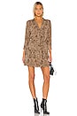 view 1 of 3 Leopard Muse Patch Pocket Shirt Dress in Caramel Multi