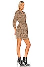 view 2 of 3 Leopard Muse Patch Pocket Shirt Dress in Caramel Multi