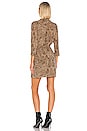 view 3 of 3 Leopard Muse Patch Pocket Shirt Dress in Caramel Multi