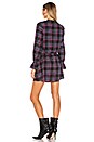 view 3 of 3 Button Up Plaid Dress in Blue Night