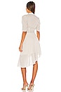 view 3 of 3 Tie Front Striped Dress in Soft Ecru