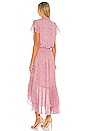 view 3 of 3 Split Neck High Low Dress in Petite Calico Roses
