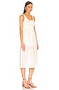 view 2 of 3 Swiss Dot Midi Dress in Toasted Ivory
