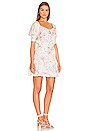 view 2 of 3 Puff Sleeve Mini Dress in Patchwork Ditsy