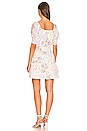 view 3 of 3 Puff Sleeve Mini Dress in Patchwork Ditsy