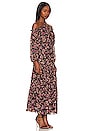 view 2 of 3 Smocked Waist Halter Maxi Dress in Woodblock Floral