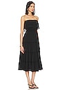 view 2 of 3 Strapless Ruffle Tiered Dress in Rich Black