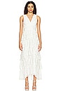 view 1 of 3 Cascading Ruffle Maxi Dress in New Ivory