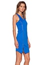 view 2 of 4 V-Neck Bodycon Dress in Azure Sky