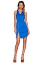 view 4 of 4 V-Neck Bodycon Dress in Azure Sky