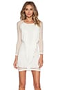 view 1 of 4 Mesh Overlay Dress in Cloud