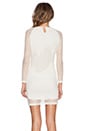 view 3 of 4 Mesh Overlay Dress in Cloud