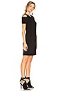 view 2 of 3 Cold Shoulder Dress in Rich Black