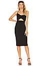 view 1 of 3 Spaghetti Strap Bodycon Dress in Rich Black