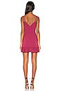 view 3 of 3 Spaghetti Strap Ruffle Hem Dress in Berry