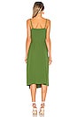 view 3 of 3 Spaghetti Strap Flounce Wrap Dress in Palm Leaf