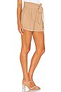 view 2 of 4 Cuffed Hem Tie Waist Soft Twill Short in Classic Camel