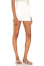 view 2 of 4 Cuffed Hem Tie Waist Soft Twill Short in Soft Ecru