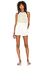 view 4 of 4 Cuffed Hem Tie Waist Soft Twill Short in Soft Ecru