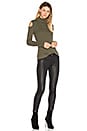 view 4 of 4 Mock Neck Cold Shoulder Sweater in Olive Tree