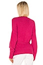 view 4 of 5 Belted Jersey Stitch Cardigan in Rapture Pink