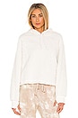 view 1 of 4 Teddy Faux Fur Hoodie in Soft Ecru