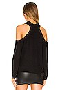 view 3 of 4 Cold Shoulder Sweater in Rich Black