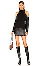 view 4 of 4 Cold Shoulder Sweater in Rich Black