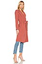view 3 of 4 Tie Waist Trench Coat in Terra Earth