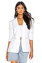 view 1 of 5 Relaxed Fit Linen Blazer in Ultra White