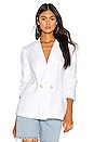 view 2 of 5 Relaxed Fit Linen Blazer in Ultra White