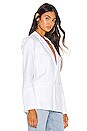 view 3 of 5 Relaxed Fit Linen Blazer in Ultra White