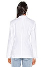 view 4 of 5 Relaxed Fit Linen Blazer in Ultra White