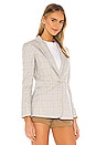 view 3 of 5 Woodland Plaid Blazer in Light Heather Grey