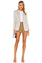 view 5 of 5 Woodland Plaid Blazer in Light Heather Grey