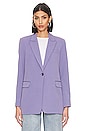 view 2 of 5 Single Button Relaxed Blazer in Twilight Purple