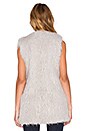 view 4 of 4 Faux Fur Long Jacket Vest in Silver Smoke