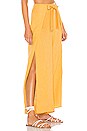 view 2 of 4 Tie Front Split Seam Wide Leg Pant in Gold Sun
