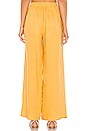 view 3 of 4 Tie Front Split Seam Wide Leg Pant in Gold Sun