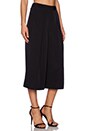 view 2 of 3 Pleated Culottes in Rich Black