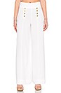 view 1 of 4 Button Front Sailor Pant in Cloud