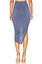 view 3 of 4 Asymmetrical Wrap Skirt in Moonshade