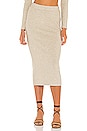 view 1 of 4 Ribbed Skirt in Chino Heather