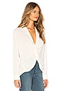 view 2 of 4 Twist Front Top in Soft Ecru