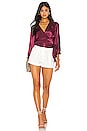 view 4 of 4 Wrap Front Blouse in Berry