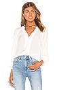 view 1 of 4 Shadow Stripe Button Down in Soft Ecru