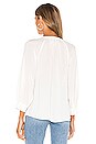 view 3 of 4 Shadow Stripe Button Down in Soft Ecru