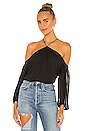 view 1 of 4 High Neck Blouse in Rich Black