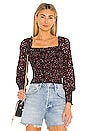 view 1 of 4 Ditsy Refresh Blouse in Rich Black Multi